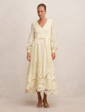 Ashlee Embroidered Long Sleeve Maxi
