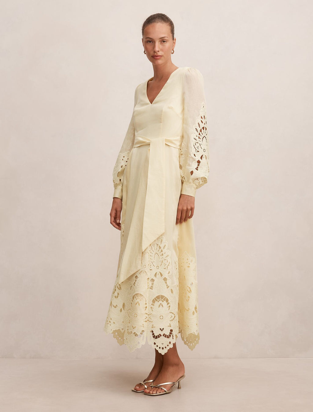 Ashlee Embroidered Long Sleeve Maxi
