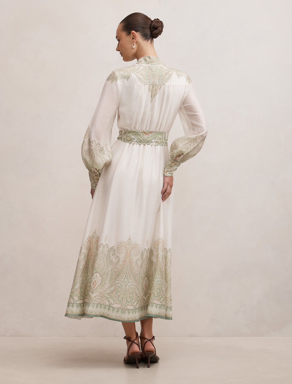 Lucena Button Front Midi Dress