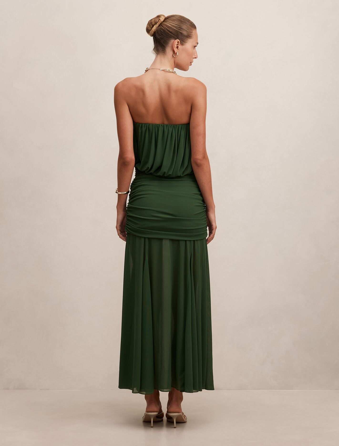 Lyra Bandeau Draped Maxi Dress