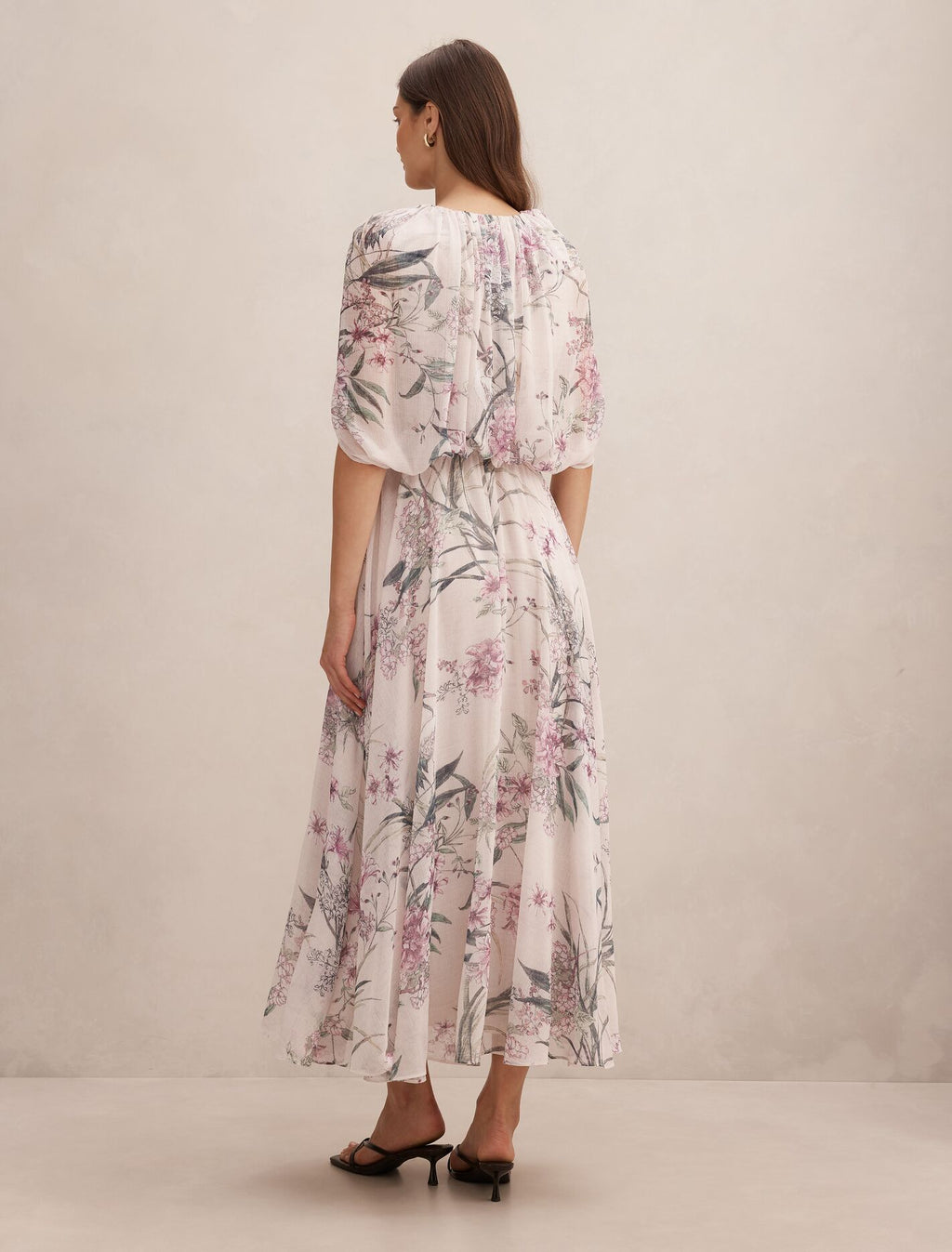 Jodie Gathered Cape Maxi