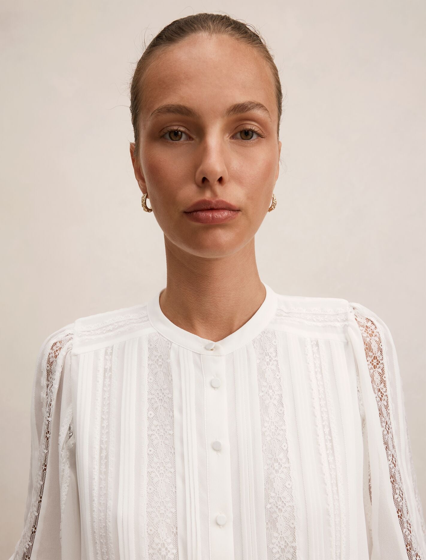 Alexis Lace Trim Blouse