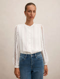 Alexis Lace Trim Blouse