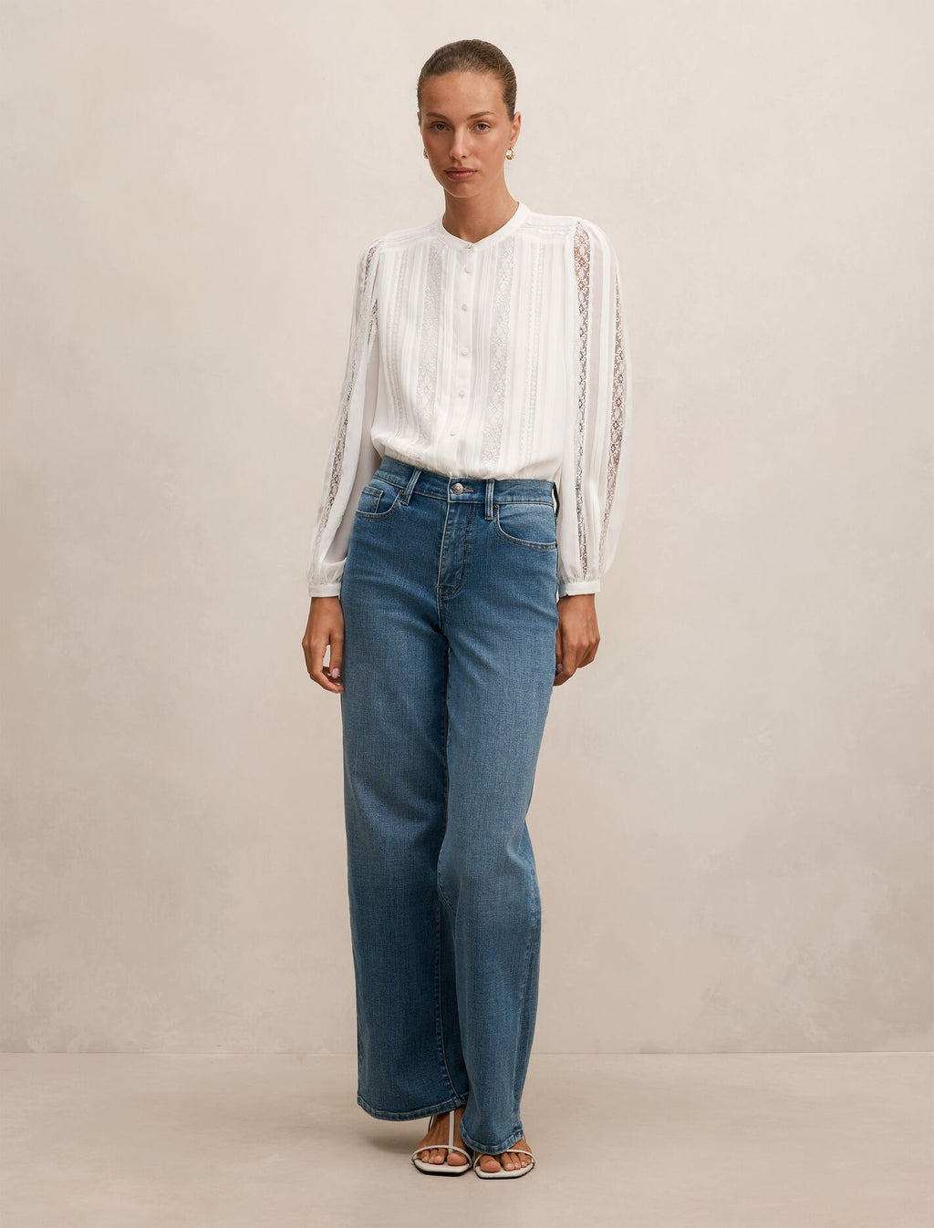 Alexis Lace Trim Blouse