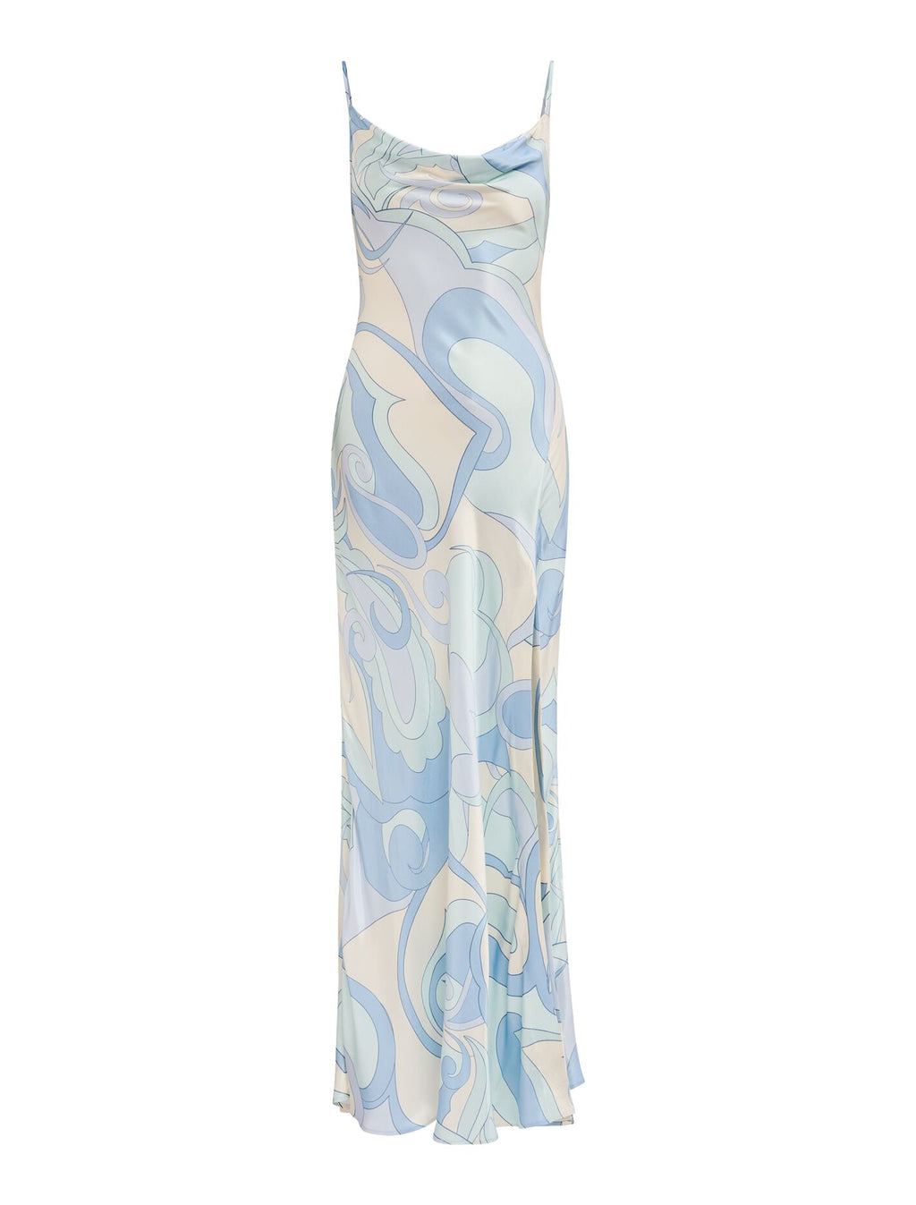 Tyler Satin Cowl Slip Maxi