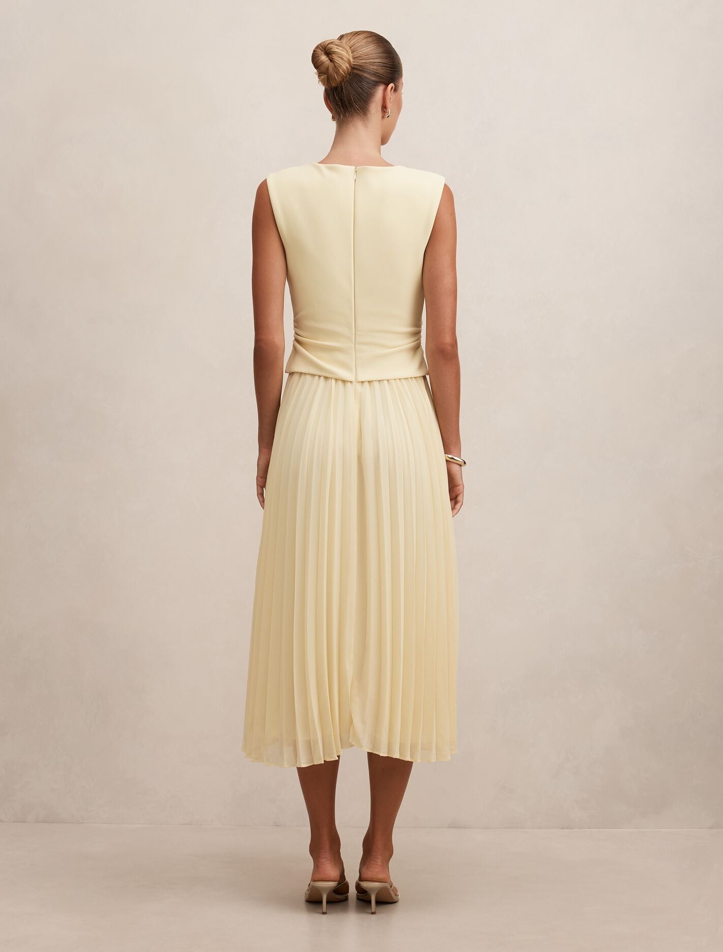 Emilia 2 in 1 Pleated Midi Dress