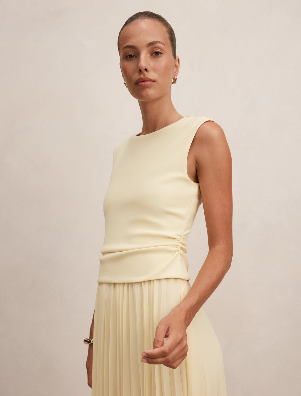 Emilia 2 in 1 Pleated Midi Dress