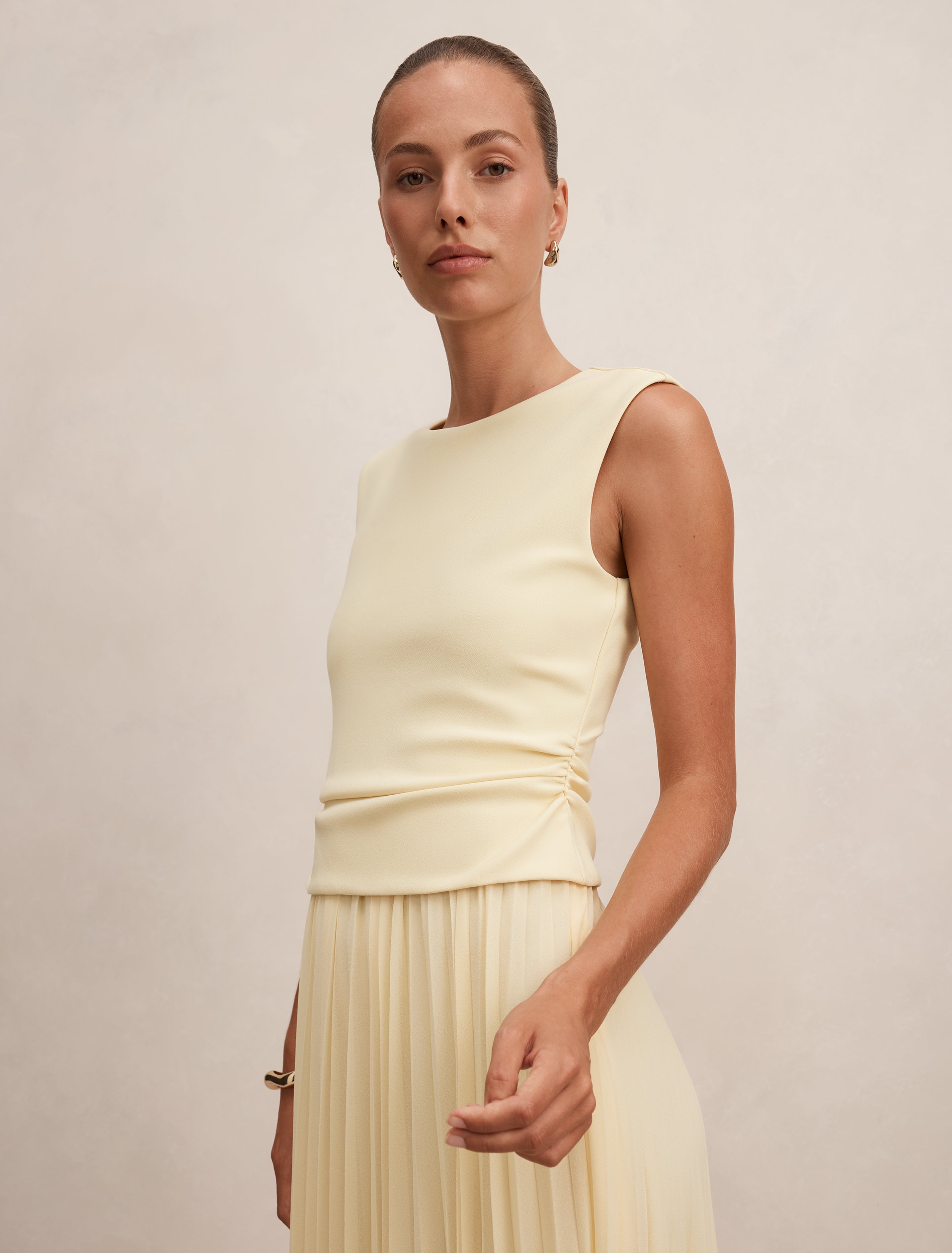 Emilia 2 in 1 Pleated Midi Dress