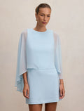 Irena Sheer Cape Mini Dress