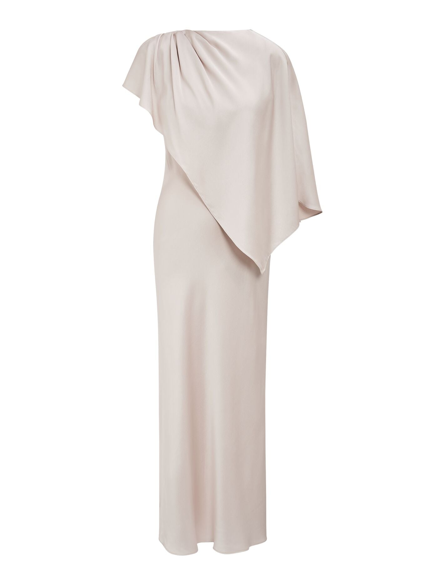 Beige Maxi Dress - Zinnia Cape - Size 0 to 12 - Womens Cape Dress