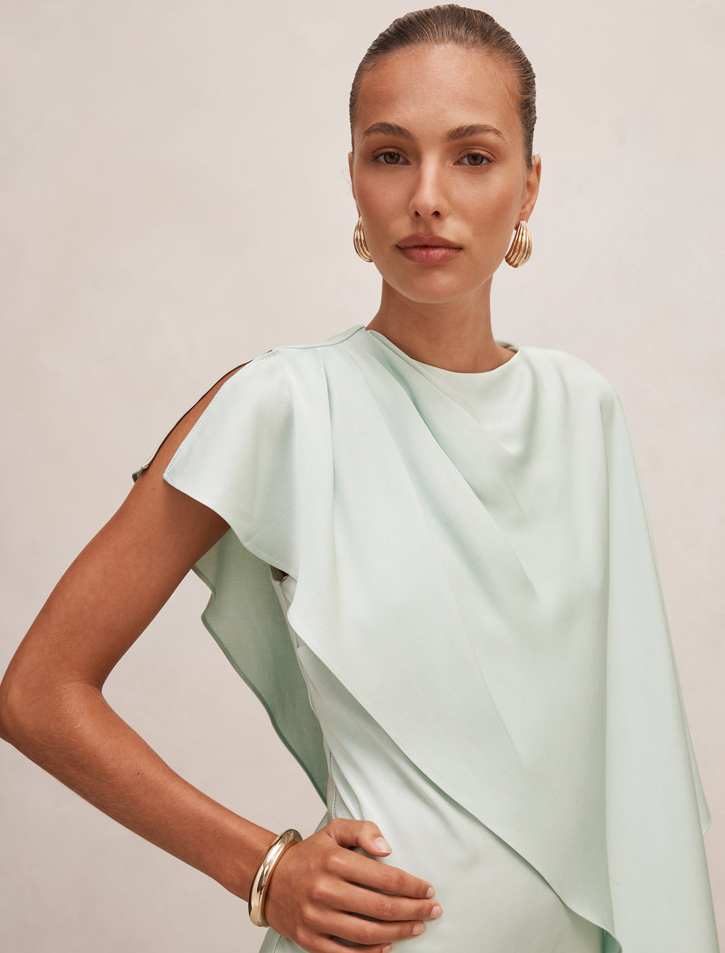 Zinnia Cape Maxi Dress