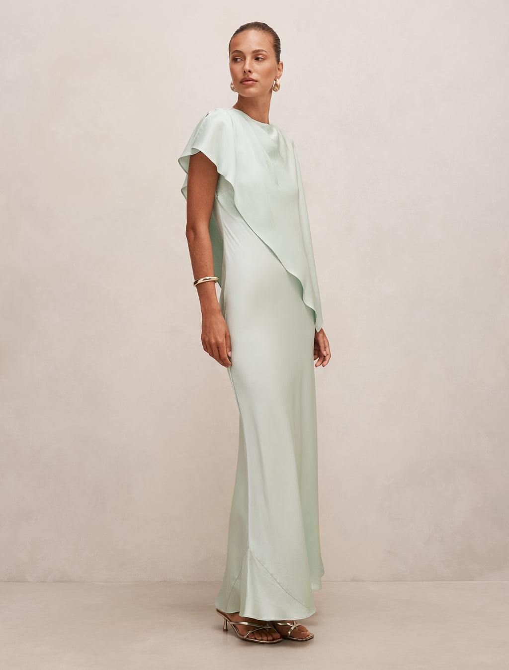 Zinnia Cape Maxi Dress