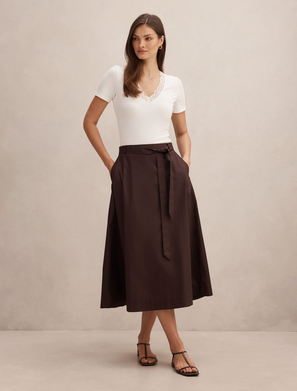 Sienna Lace Trim Tee