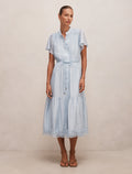 Harriet Lace Button Midi Dress