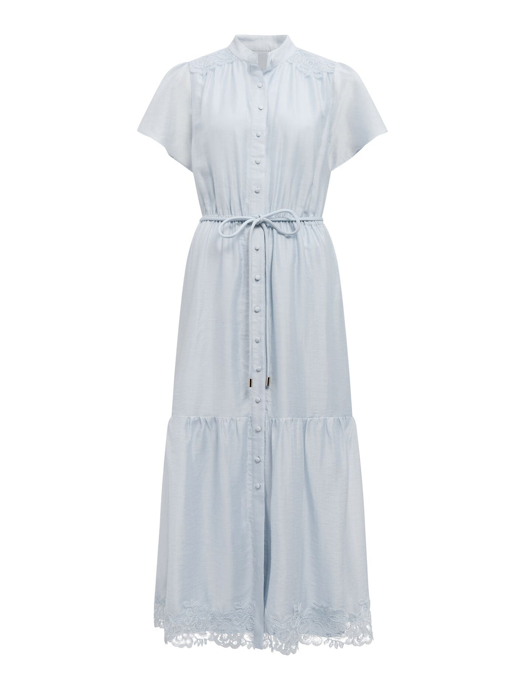 Harriet Lace Button Midi Dress