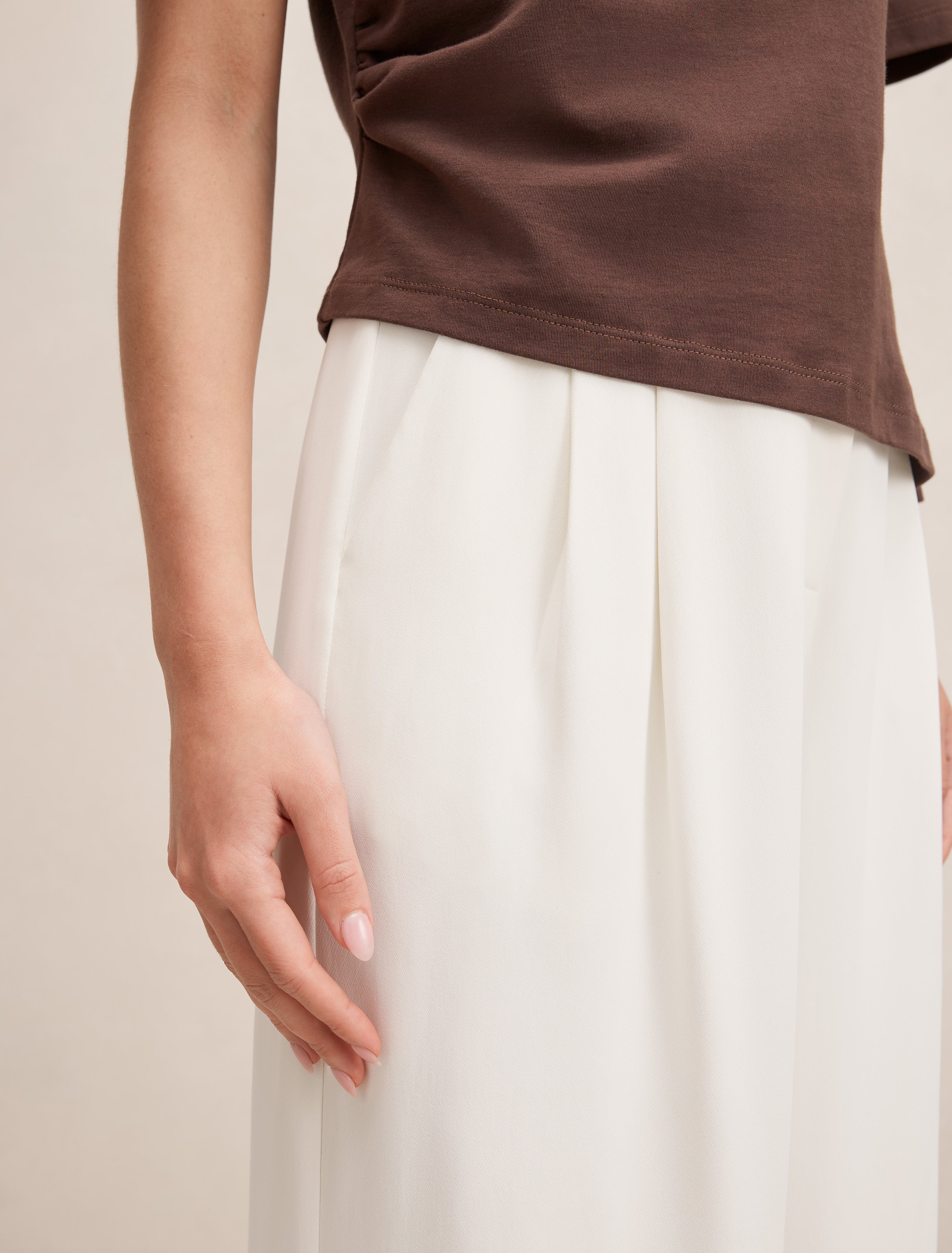Annabelle Pleated Wide Leg Pant