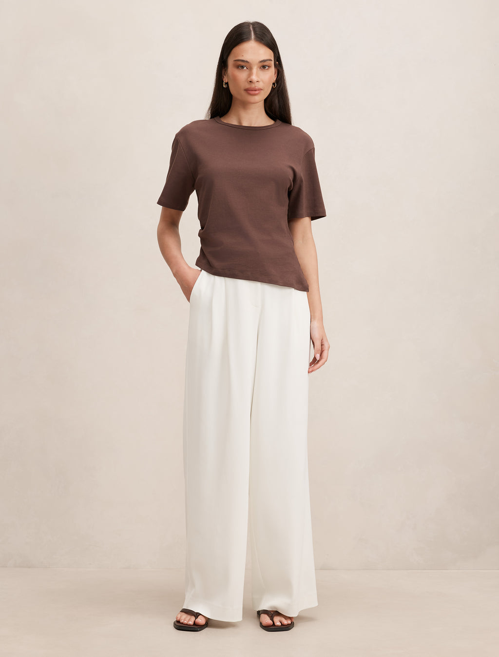 Annabelle Pleated Wide Leg Pant