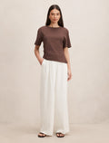 Annabelle Pleated Wide Leg Pant