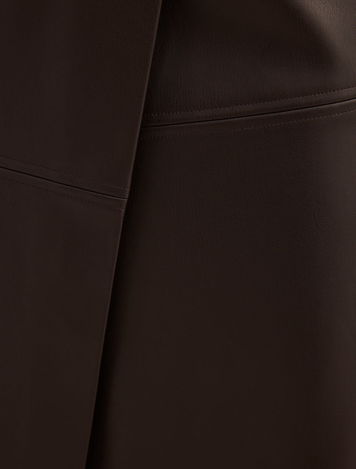 Amelia Faux Leather Wrap Skirt