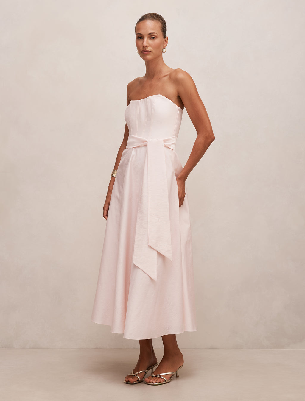 Daniella Strapless Midi Dress