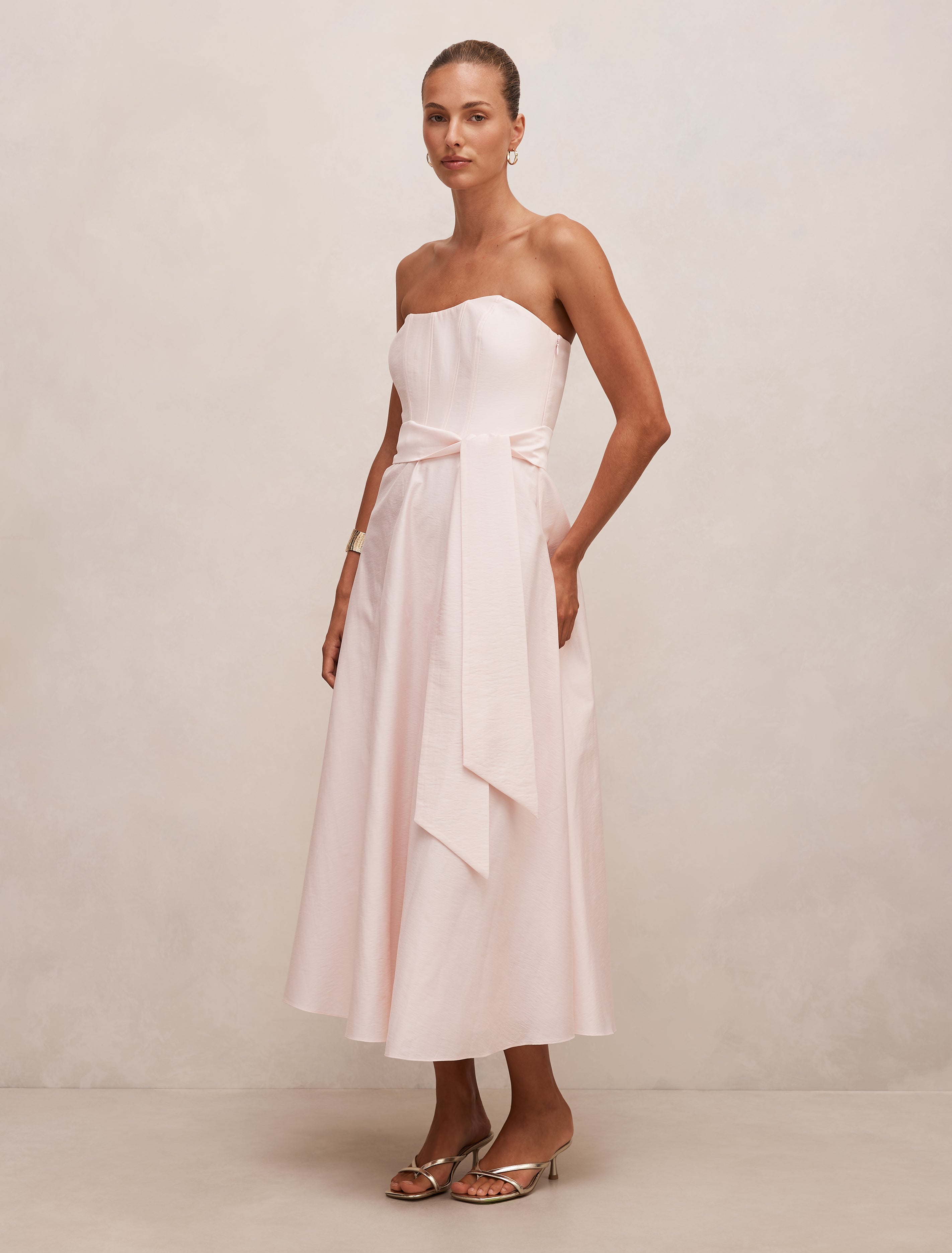 Daniella Strapless Midi Dress