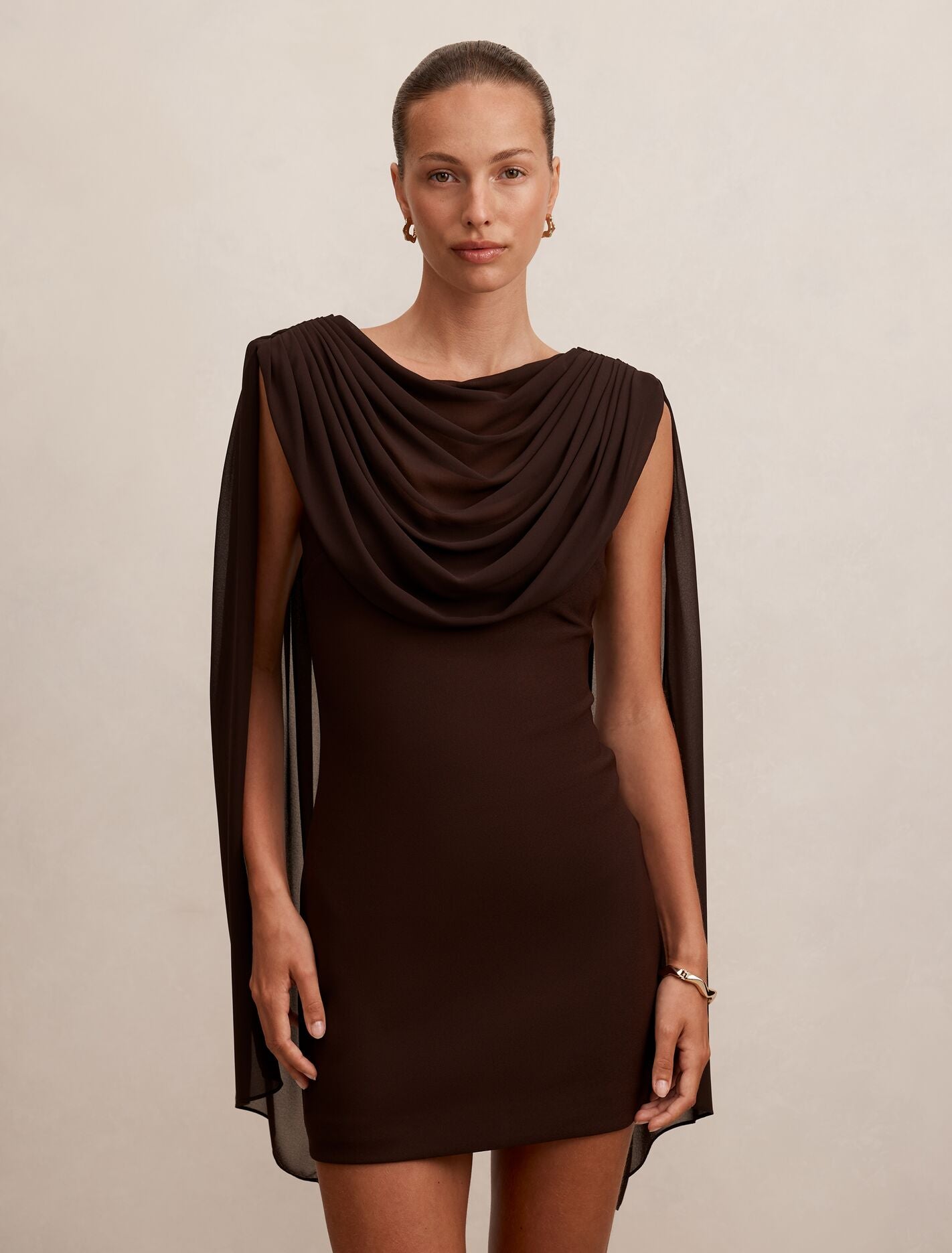 Bowie Mini Dress With Shawl