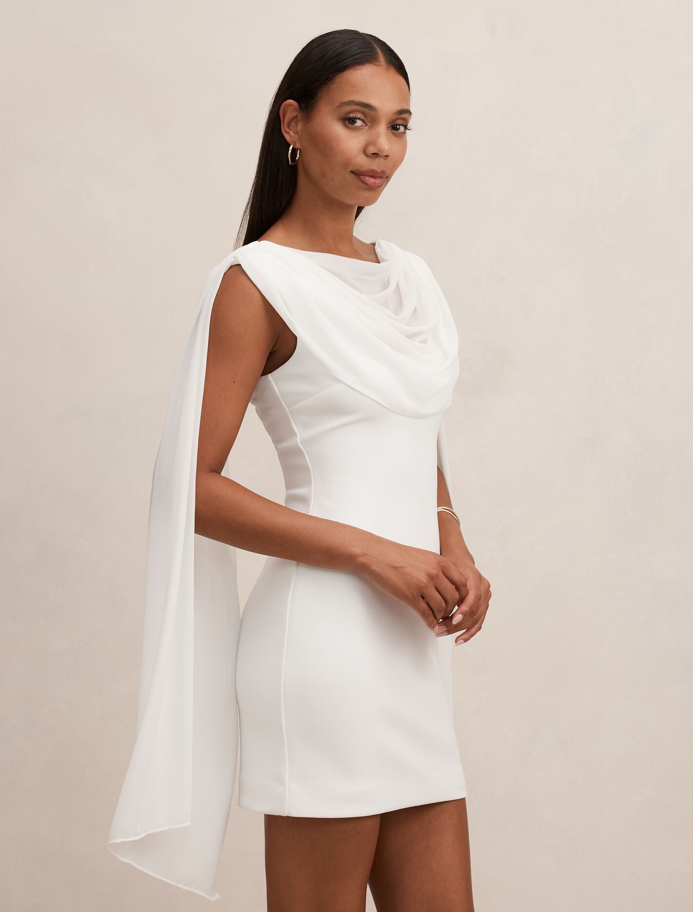 Bowie Mini Dress With Shawl