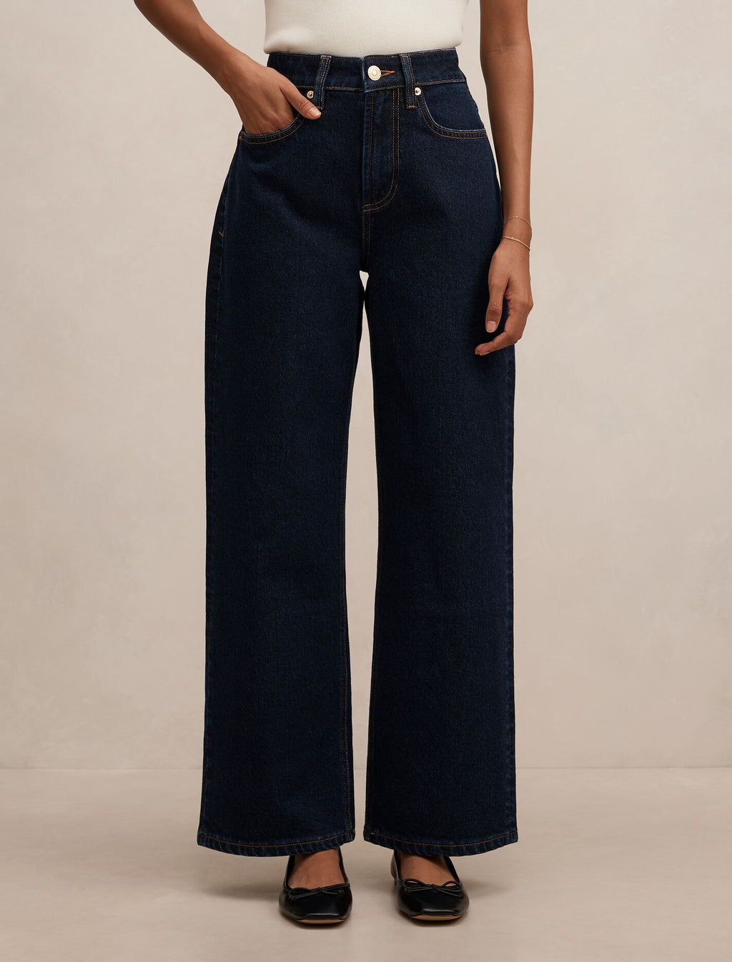 Nicki Petite Mid Rise Straight Jeans