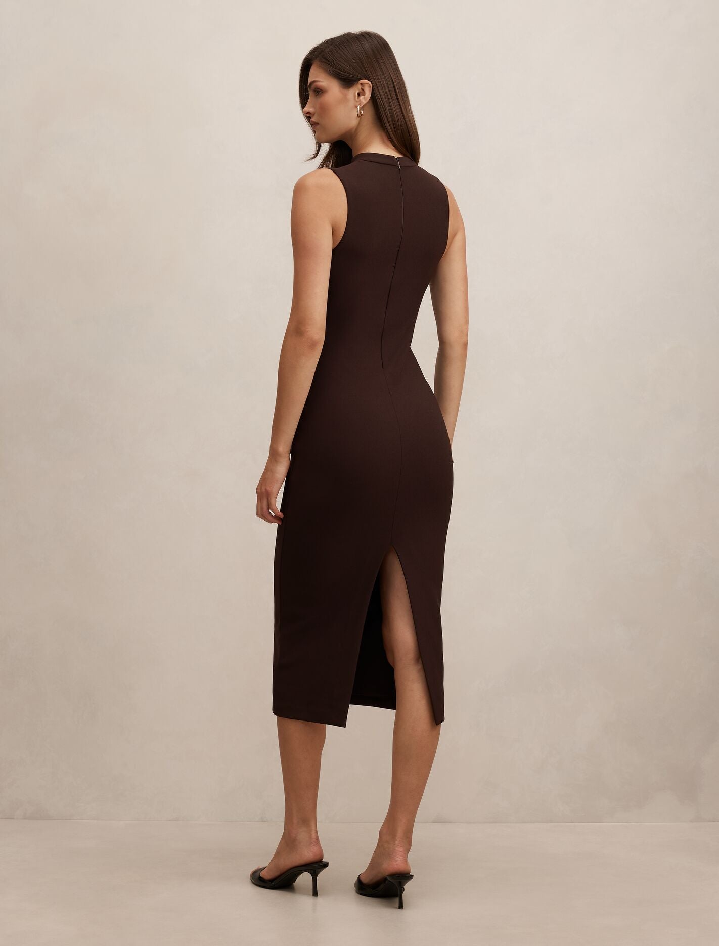 Frankie High Neck Keyhole Bodycon Dress