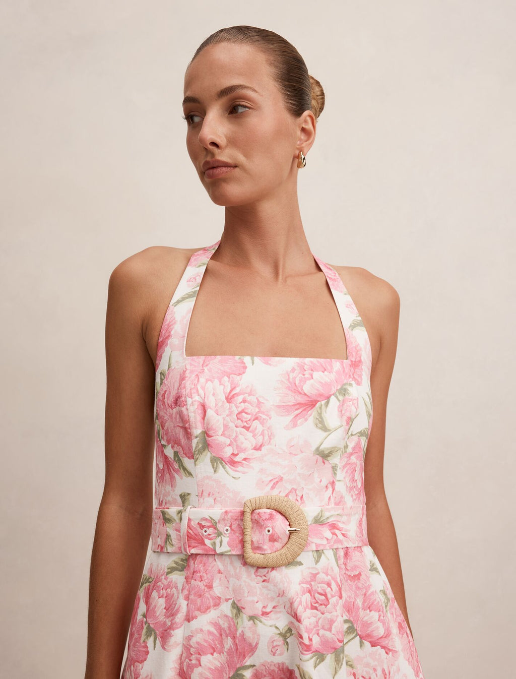 Blossom Halter Midi Dress