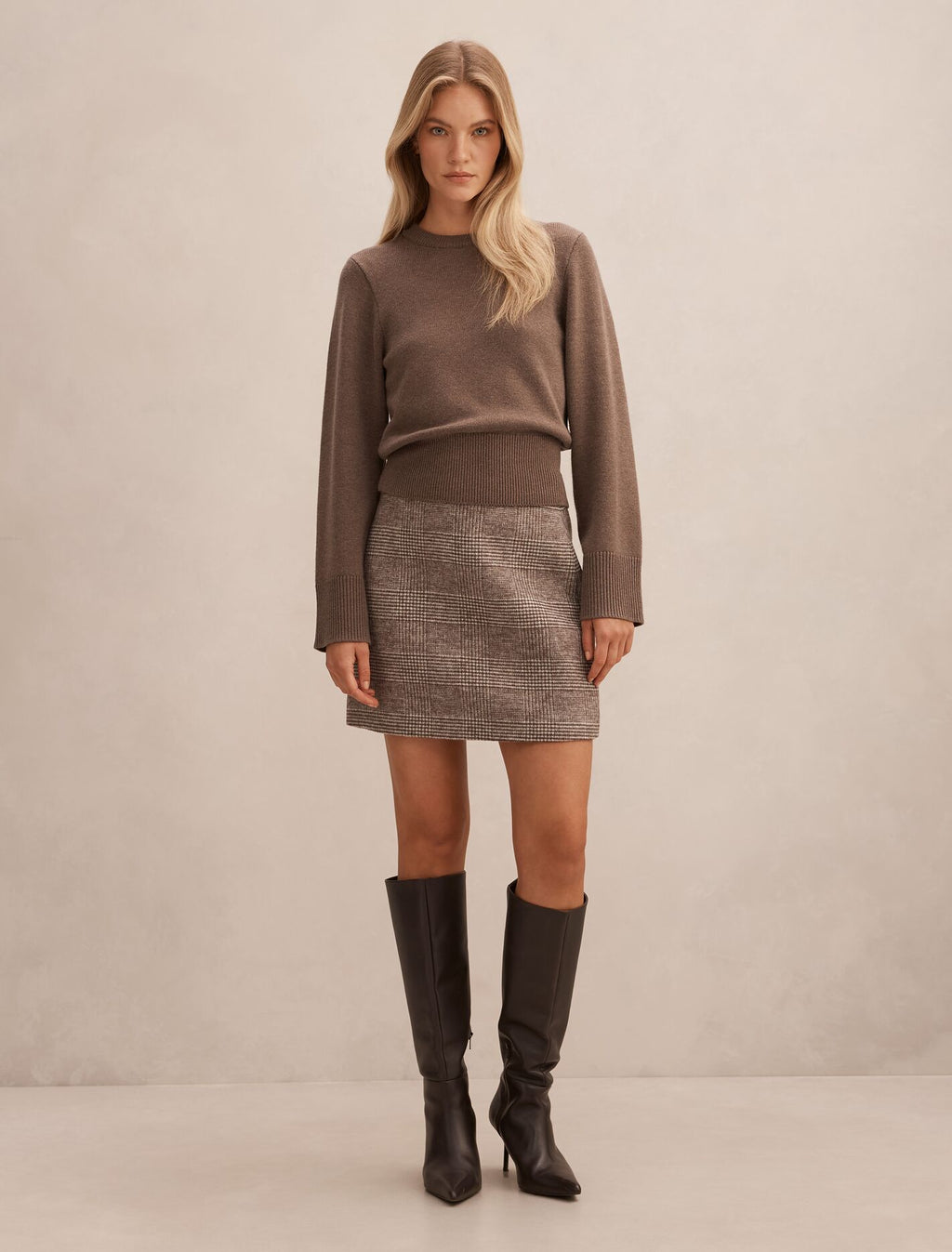 Molly Check Mini Skirt