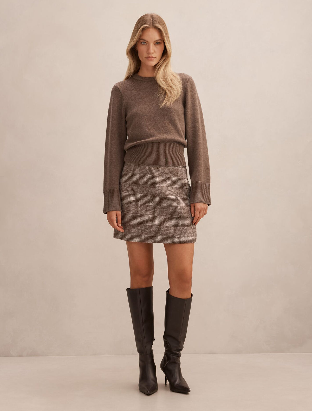 Molly Check Mini Skirt