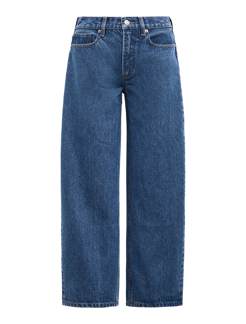 Emma Petite Mid Rise Barrel Jean
