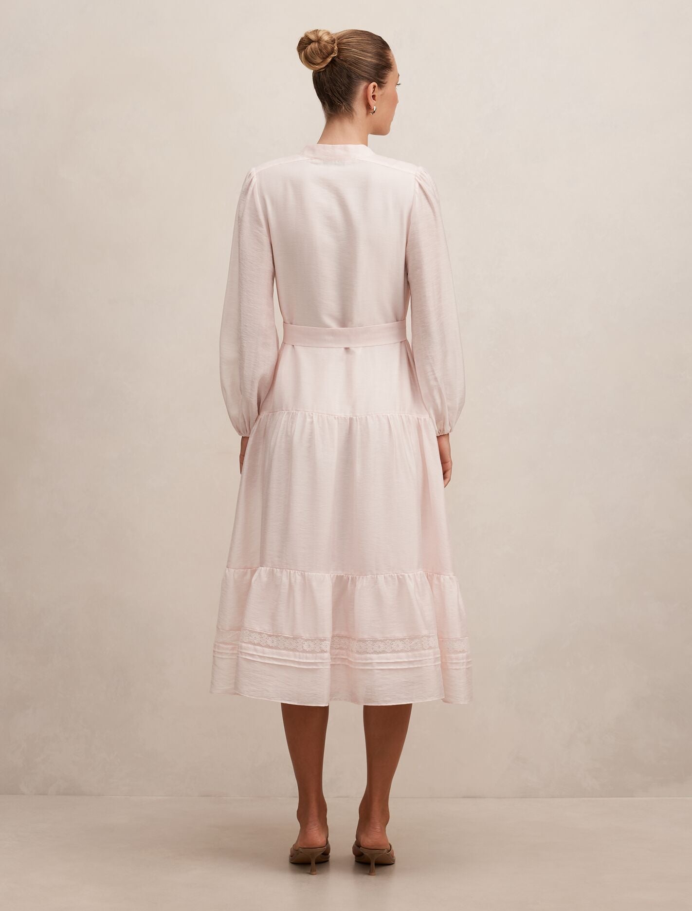 Pink Midi Dresses - Rachel Lace Trim - Size 0 to 12