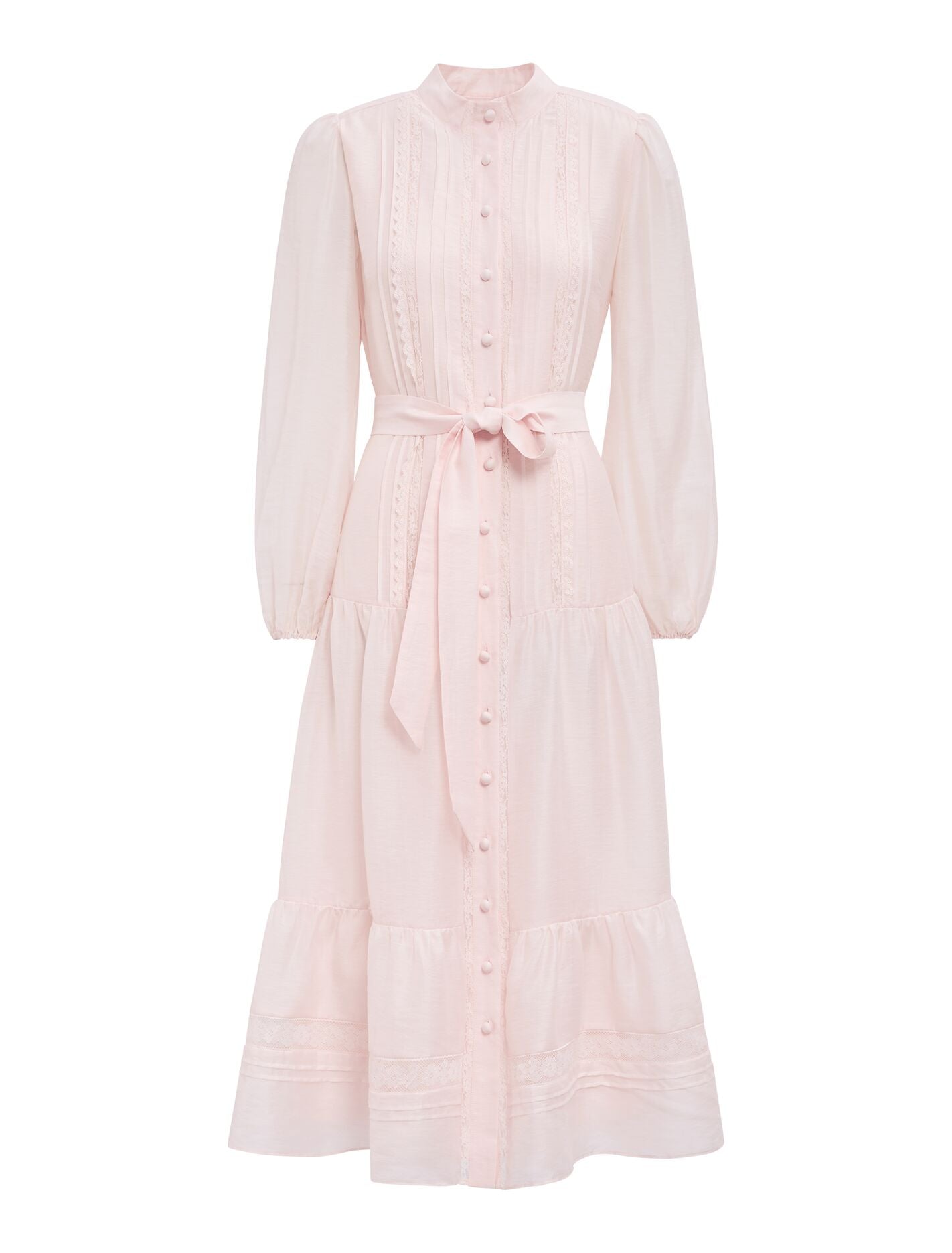 Rachel Lace Trim Midi Dress