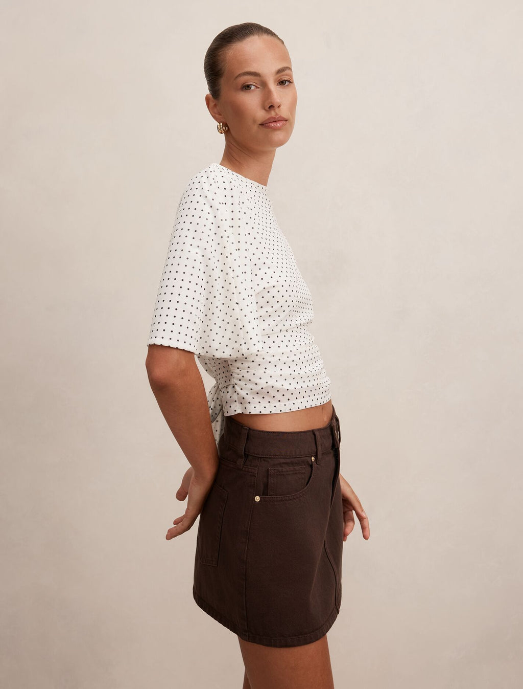 Paige Flutter Sleeve Tie Back Blouse