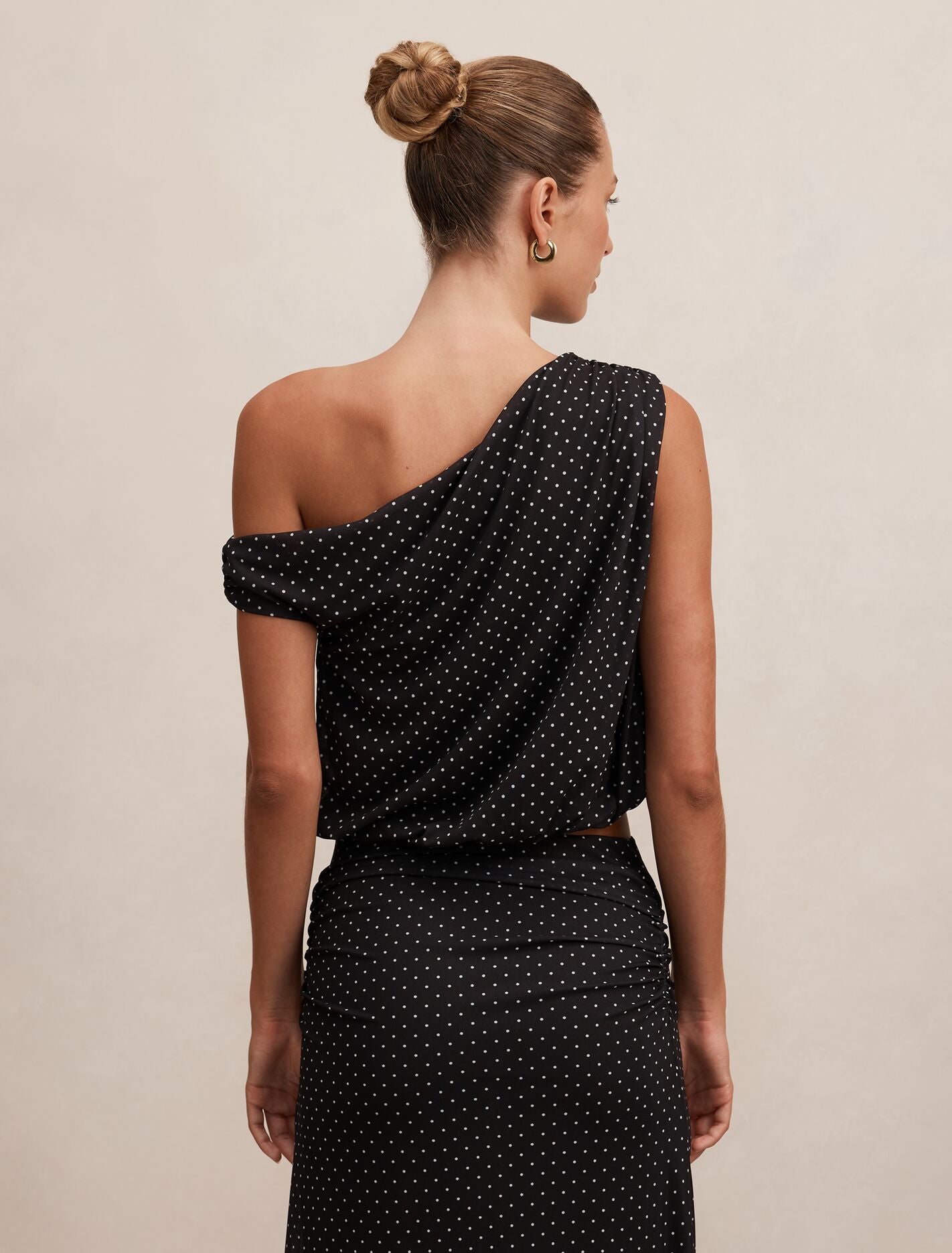 Mila Tipped Shoulder Drape Top
