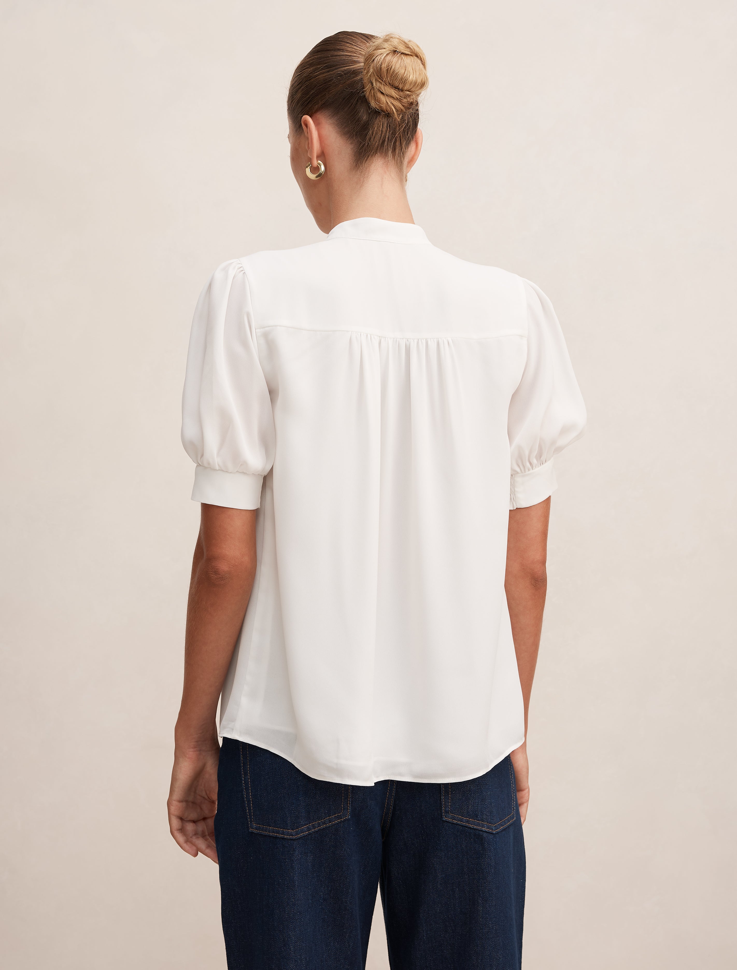 Tove Short Sleeve Lace Blouse