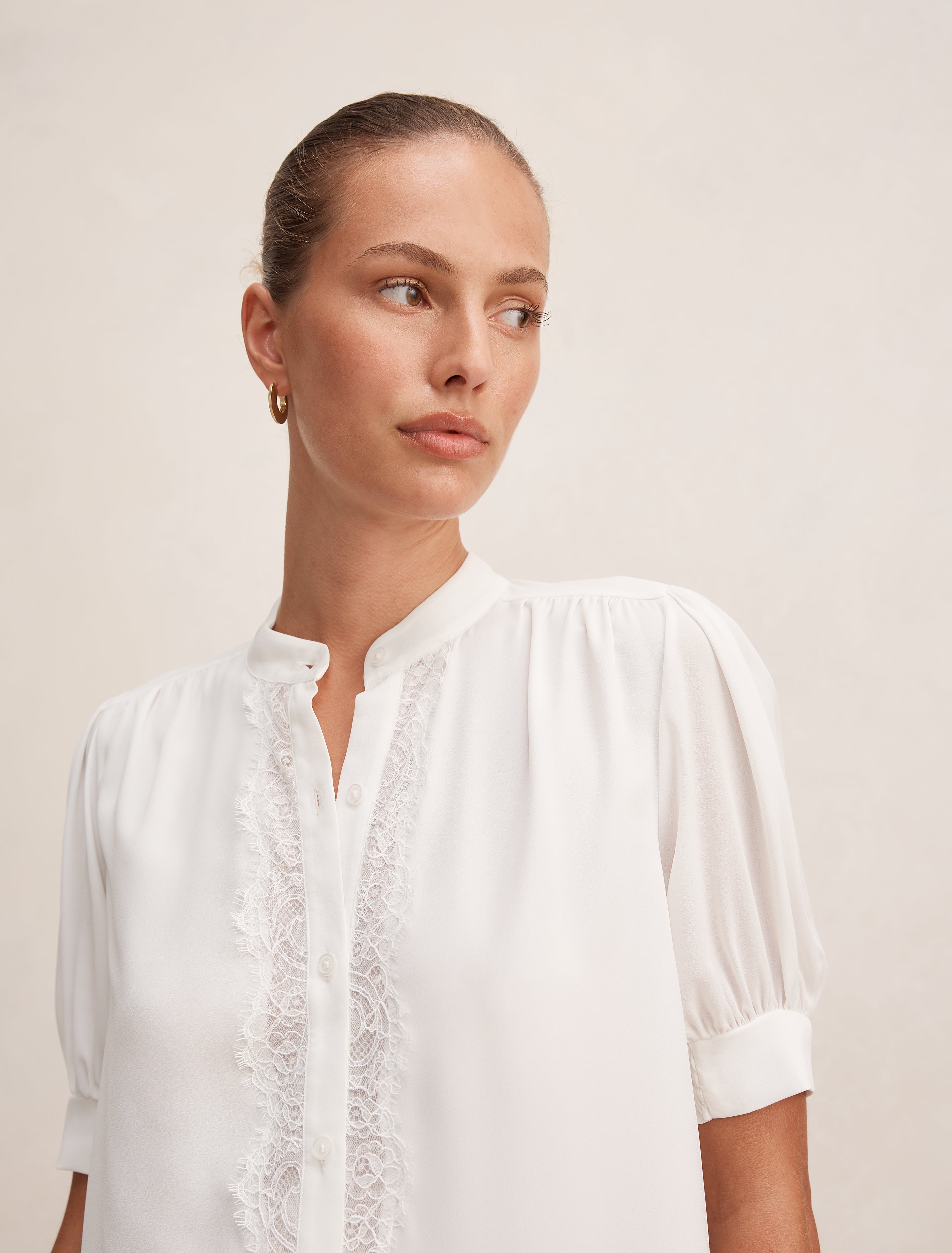 Tove Short Sleeve Lace Blouse