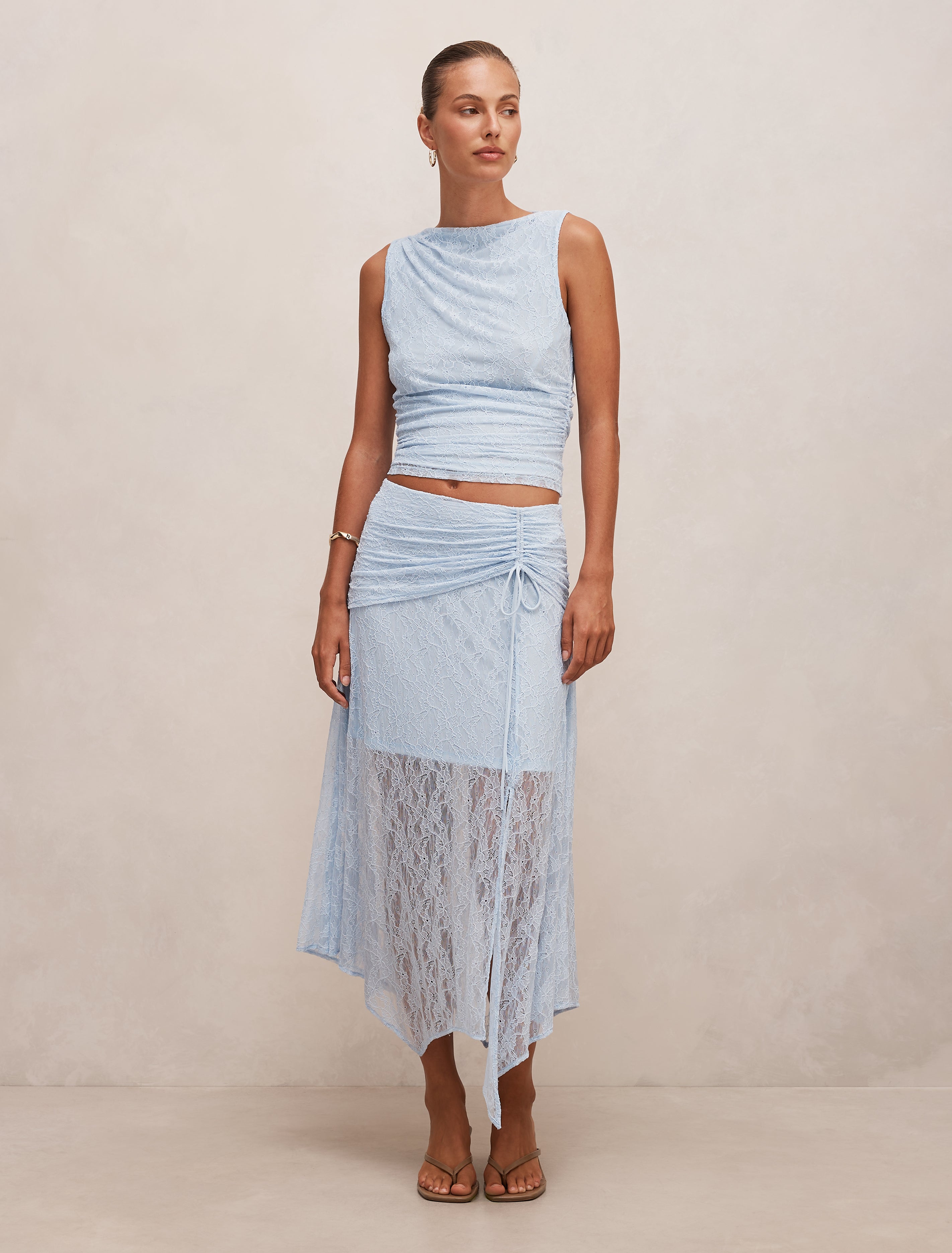 Tahlia Textured Lace Tank