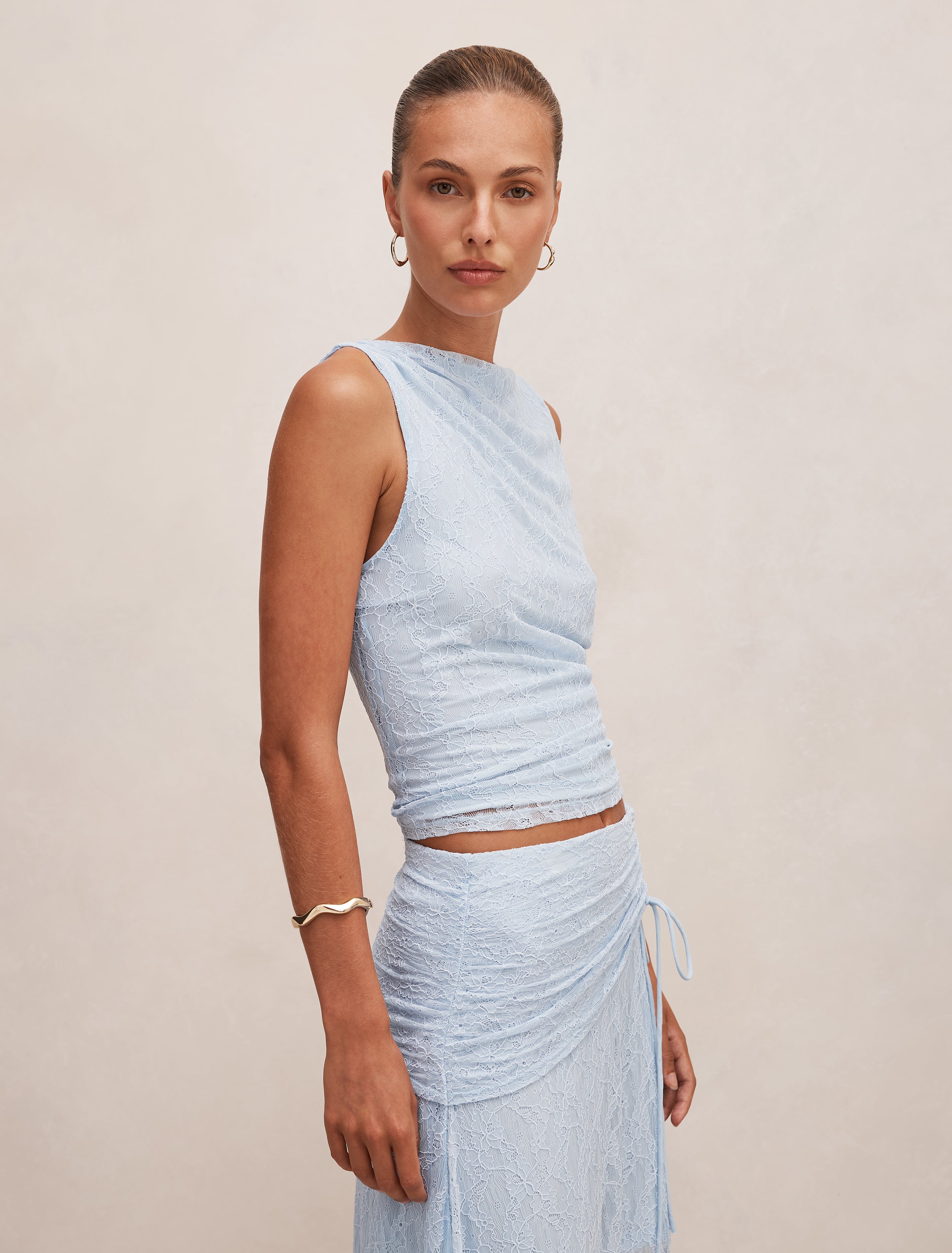 Tahlia Textured Lace Tank