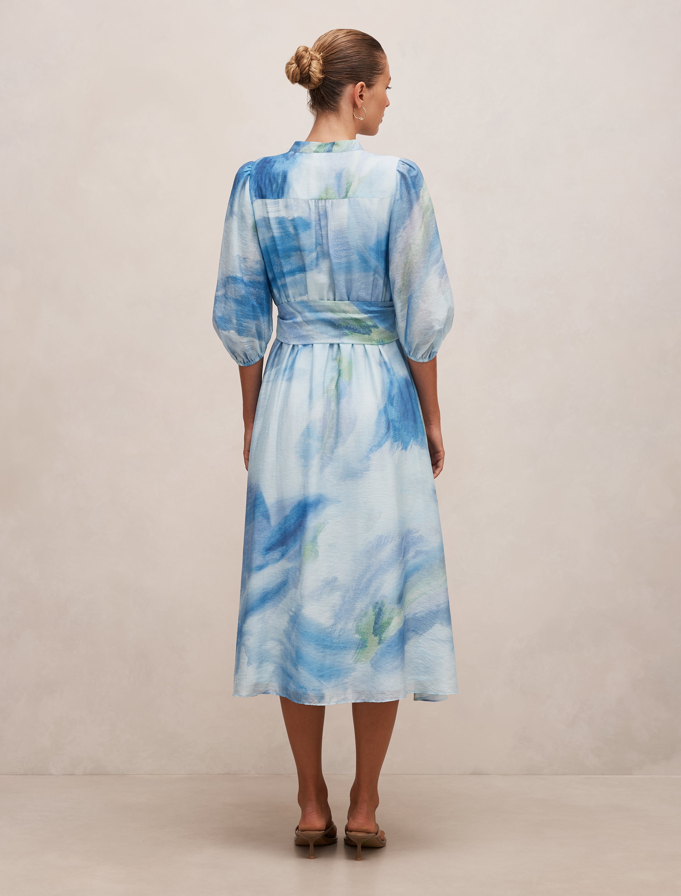 Lorena Button Front Midi