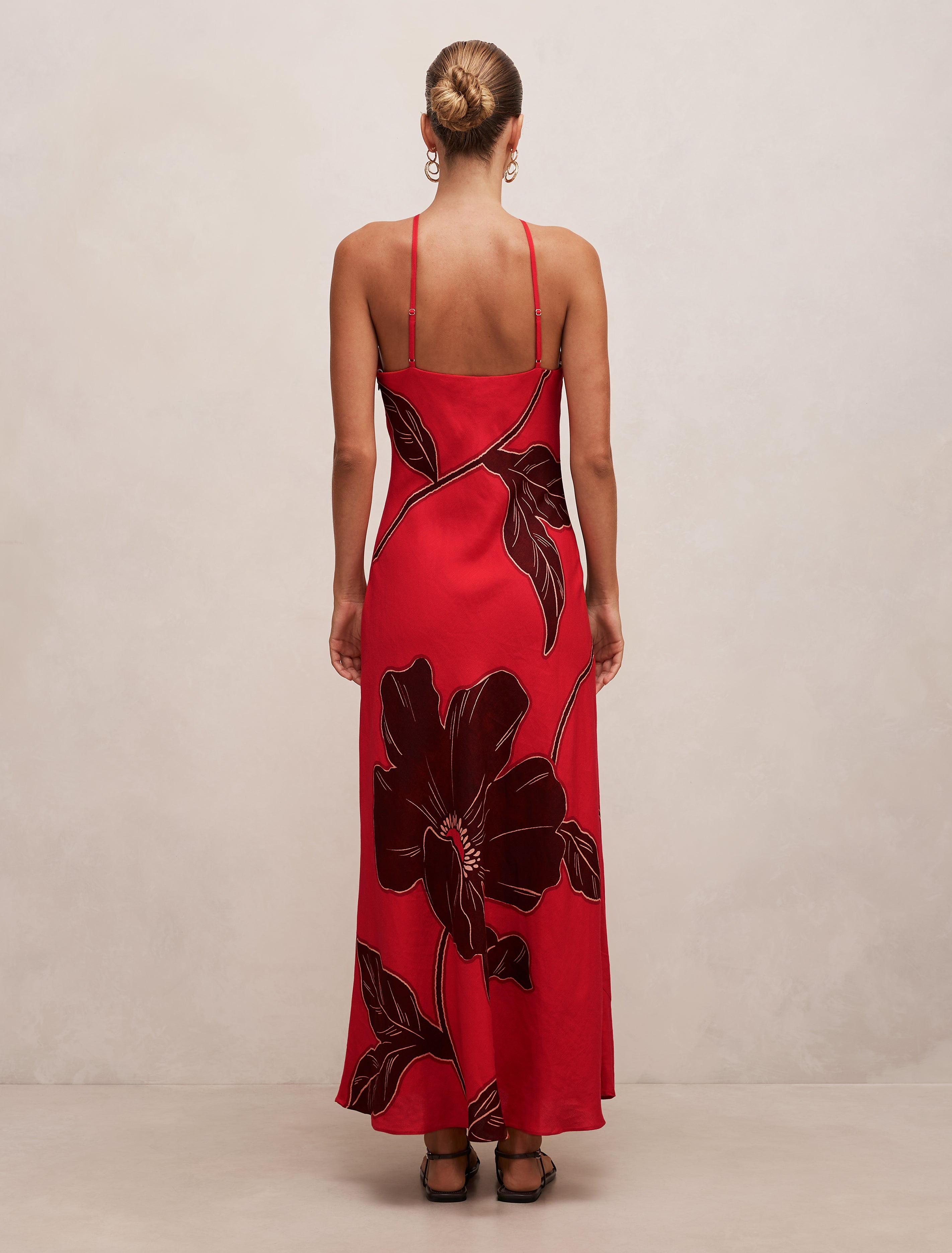 Nova Arrow Neck Maxi Dress