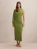 Fleur Cape Shoulder Maxi Dress
