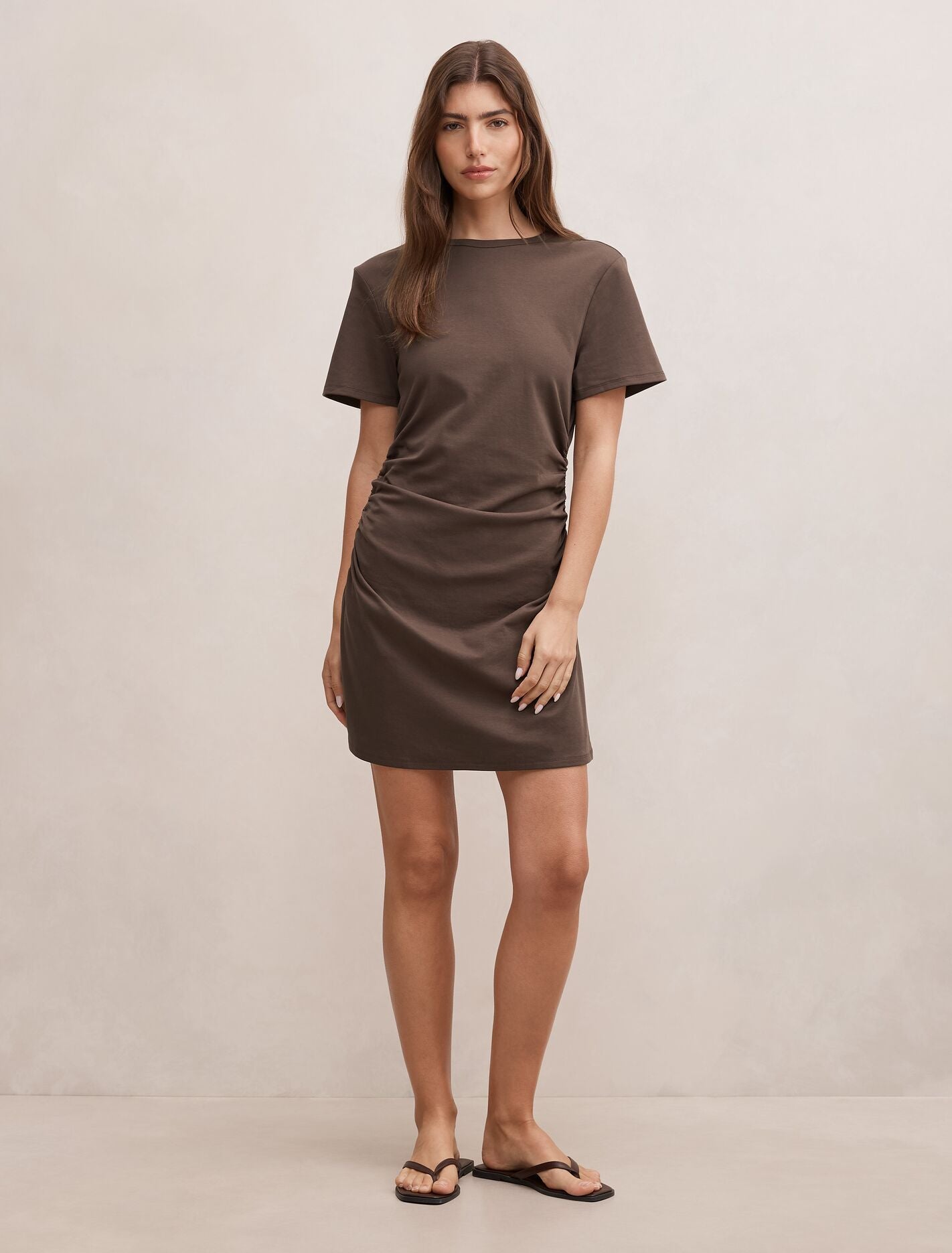 Eloise Cinched T-Shirt Mini Dress
