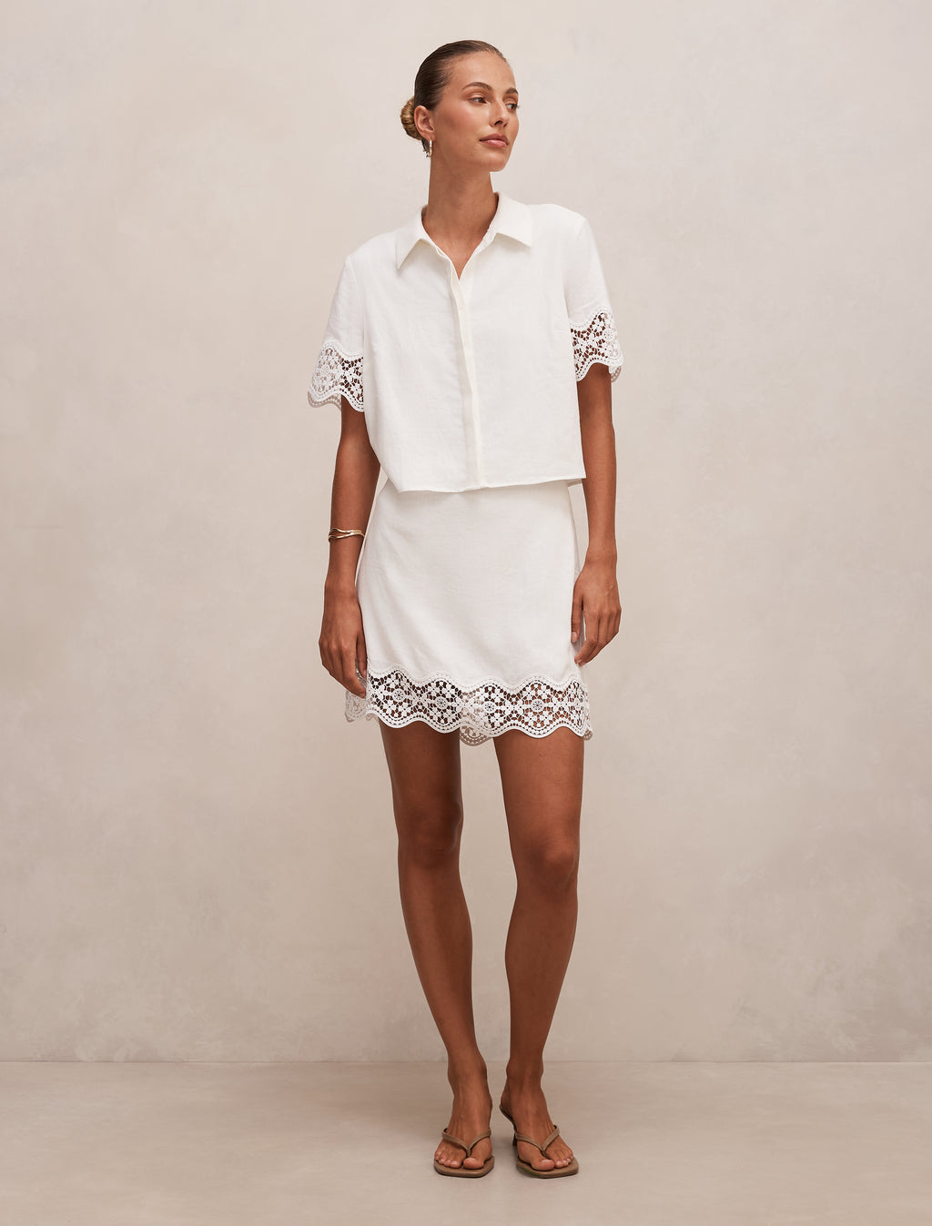 Skye Trim Detail Mini Skirt