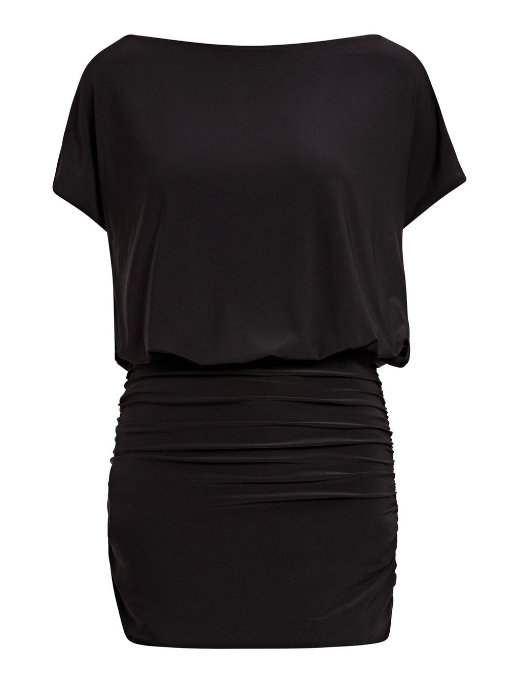 Kiara Tipped Draped Jersey Mini Dress