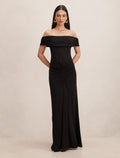 Ania Ruched Bardot Maxi Dress