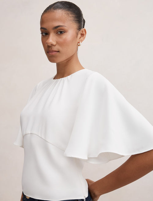 Kirsten Flutter Sleeve Top