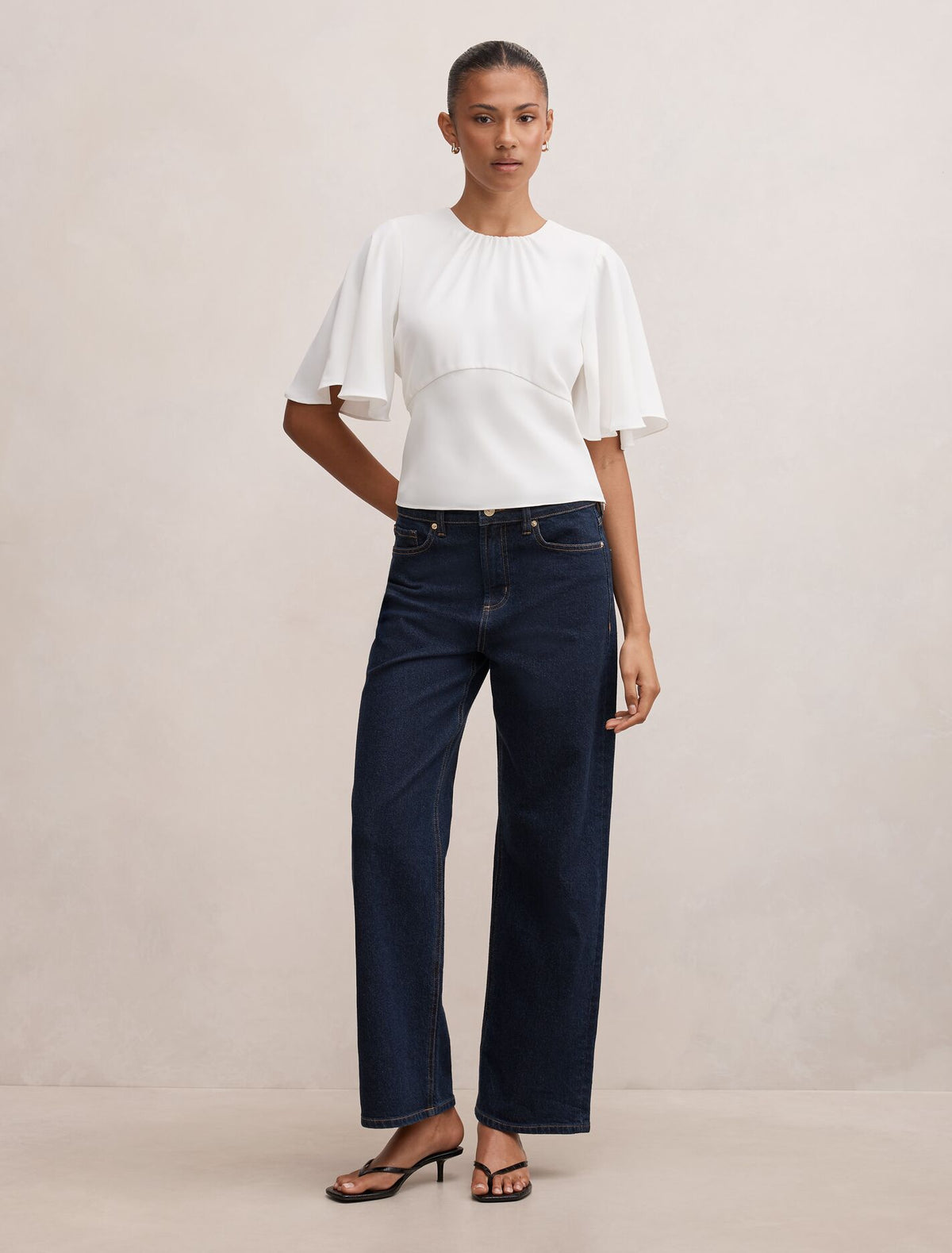 Kirsten Flutter Sleeve Top